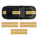 Double Racing Stripes over the top, for Mustang 2005 - 2014