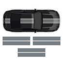 Double Racing Stripes over the top, for Mustang 2005 - 2014