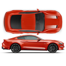 Edition 55 Faded Stripes, for Ford Mustang 2019 - 2020 - autodesign.shop