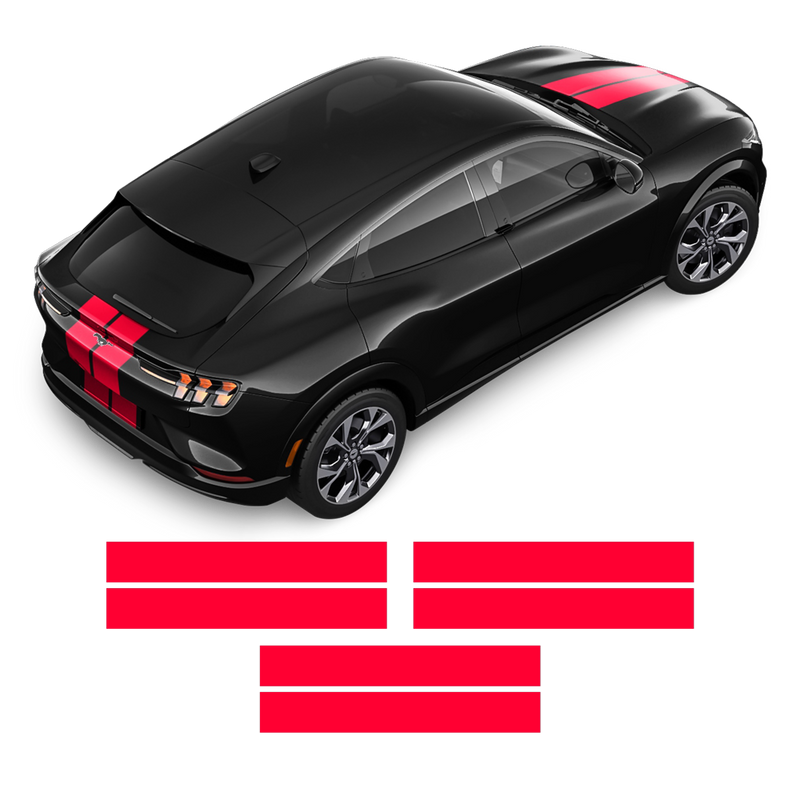 Racing Stripes Set MACH-E GT, for Ford Mustang 2020 - 2021