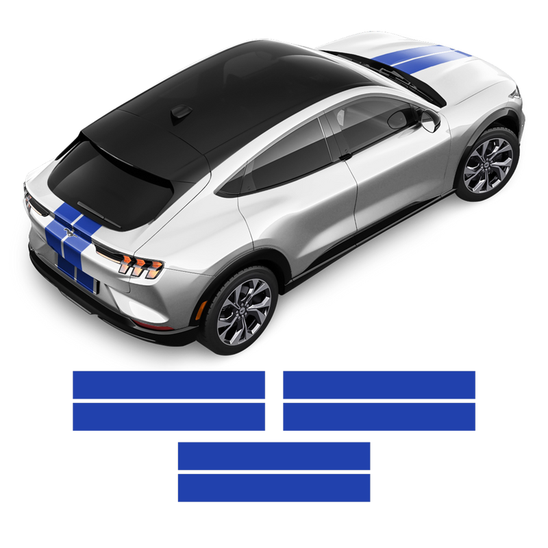 Racing Stripes Set MACH-E, for Ford Mustang 2020 - 2021
