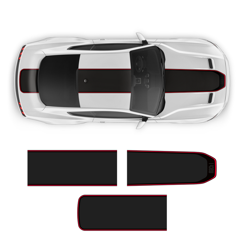 MACH1 Decals Over the Top, for Ford Mustang 2018 - 2023
