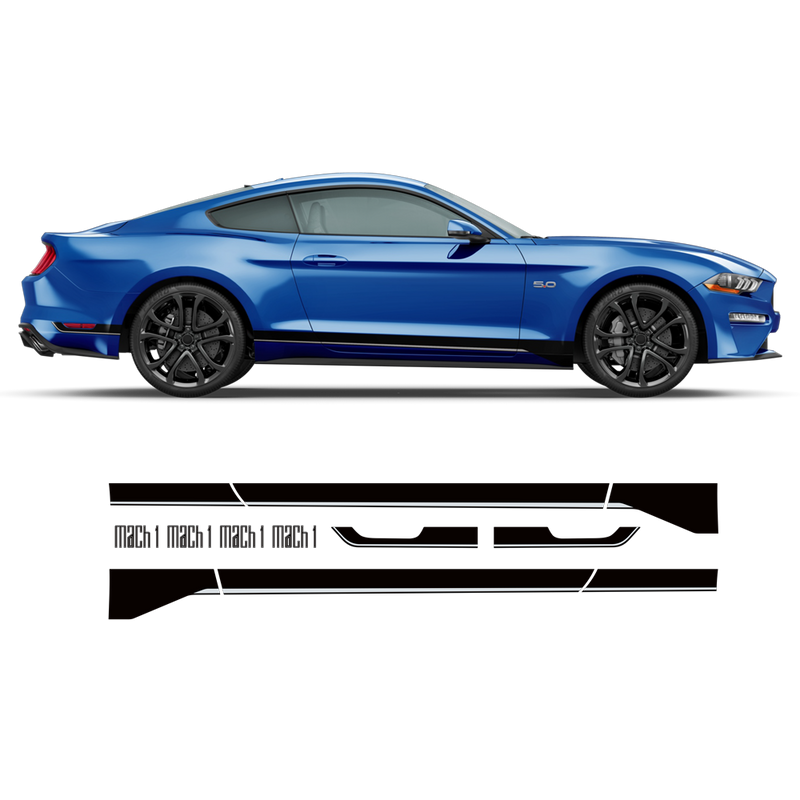 MACH1 Graphic Side stripes, for Ford Mustang 2015 - 2022