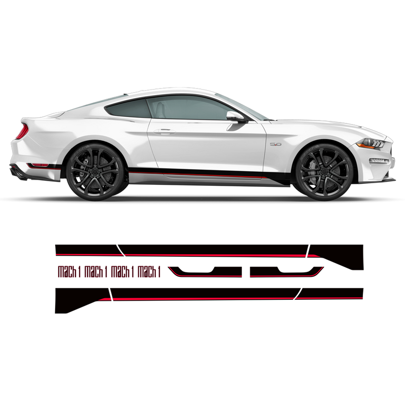 MACH1 Graphic Decals Set, for Ford Mustang 2018 - 2020