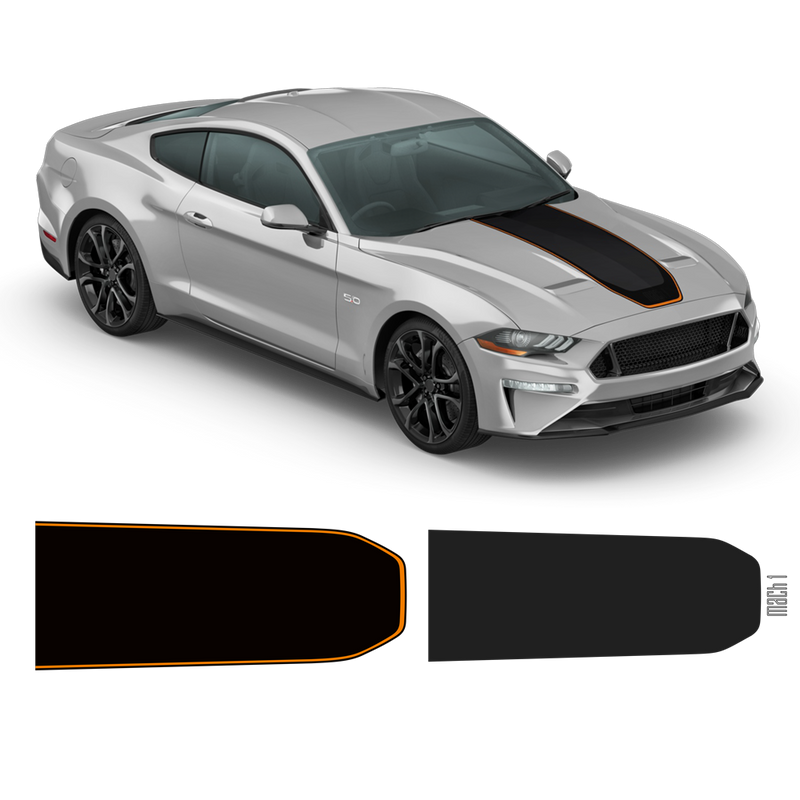 MACH1 Hood Decals Set, Ford Mustang 2018 - 2020