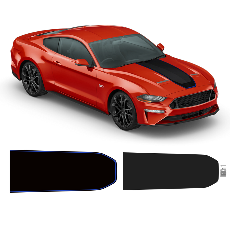 MACH1 Hood Decals Set, Ford Mustang 2018 - 2021 Decals - autodesign.shop