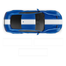 R - SPEC Style Racing Stripes Set, for Ford Mustang 2015 - 2019 black