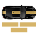 R - SPEC Style Racing Stripes Set, for Ford Mustang 2015 - 2019 black