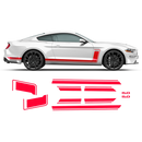 R - SPEC Style Racing Stripes Set, for Ford Mustang 2015 - 2019 black
