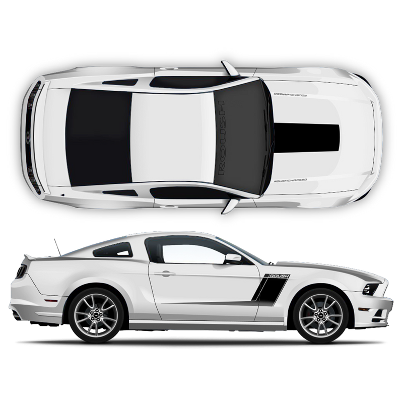 ROUSH Racing Stripes Set, for Ford Mustang 2005 - 2014