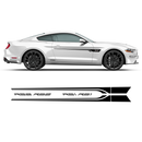 ROUSH Stage1 Stage2 Door Stripes, Ford Mustang 2015 - 2020 black