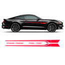 ROUSH Stage1 Stage2 Door Stripes, Ford Mustang 2015 - 2020 black