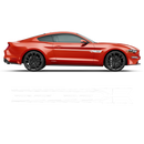 ROUSH Stage1 Stage2 Door Stripes, Ford Mustang 2015 - 2020 black