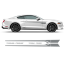 ROUSH Stage1 Stage2 Door Stripes, Ford Mustang 2015 - 2020 black