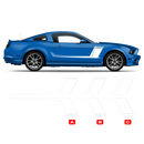 ROUSH Side Graphics, for Ford Mustang 2005 - 2014