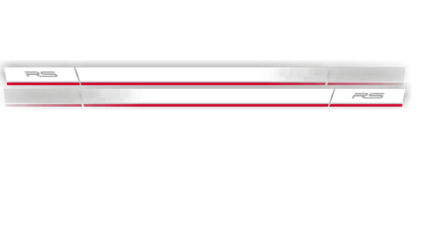 Roush RS / RS1 / RS2 / RS3 faded rocker stripes, Ford Mustang 2010 ...