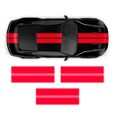 Racing Top Stripes / Side Graphics decals set, for Ford Mustang 2015 - 2020