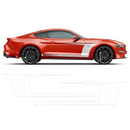 Racing Top Stripes / Side Graphics decals set, for Ford Mustang 2015 - 2020