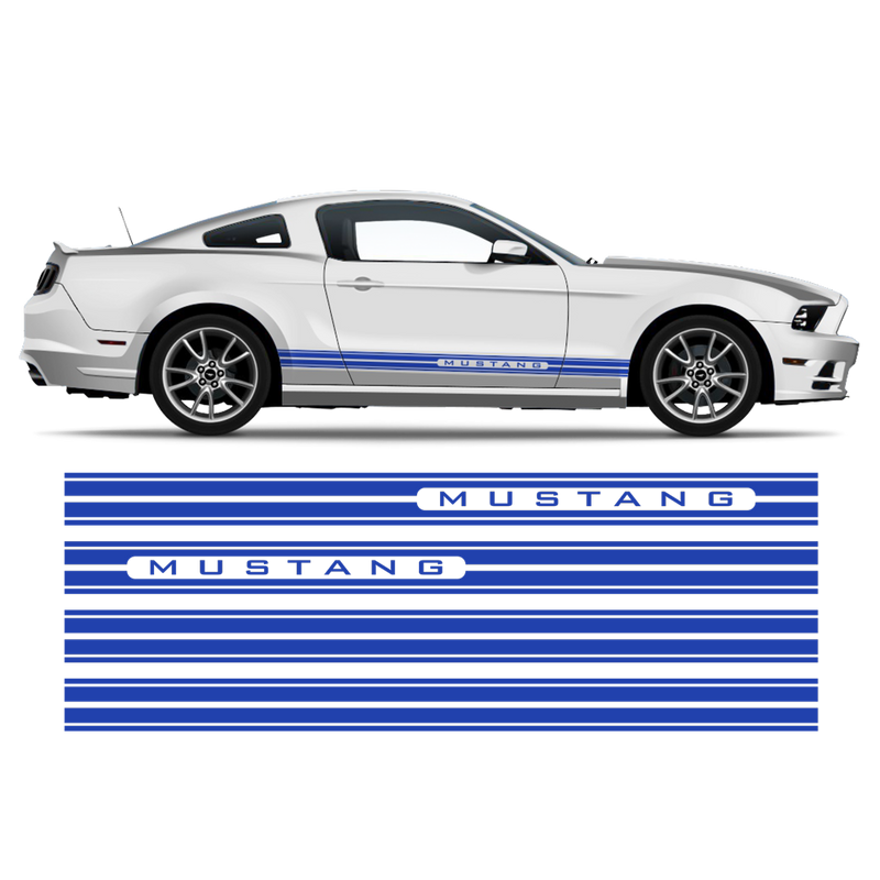 Rocker Panel Stripes for, Ford Mustang 2005 - 2014