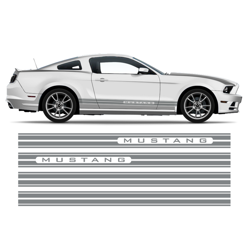 Rocker Panel Stripes for, Ford Mustang 2005 - 2014 Decals - autodesign.shop
