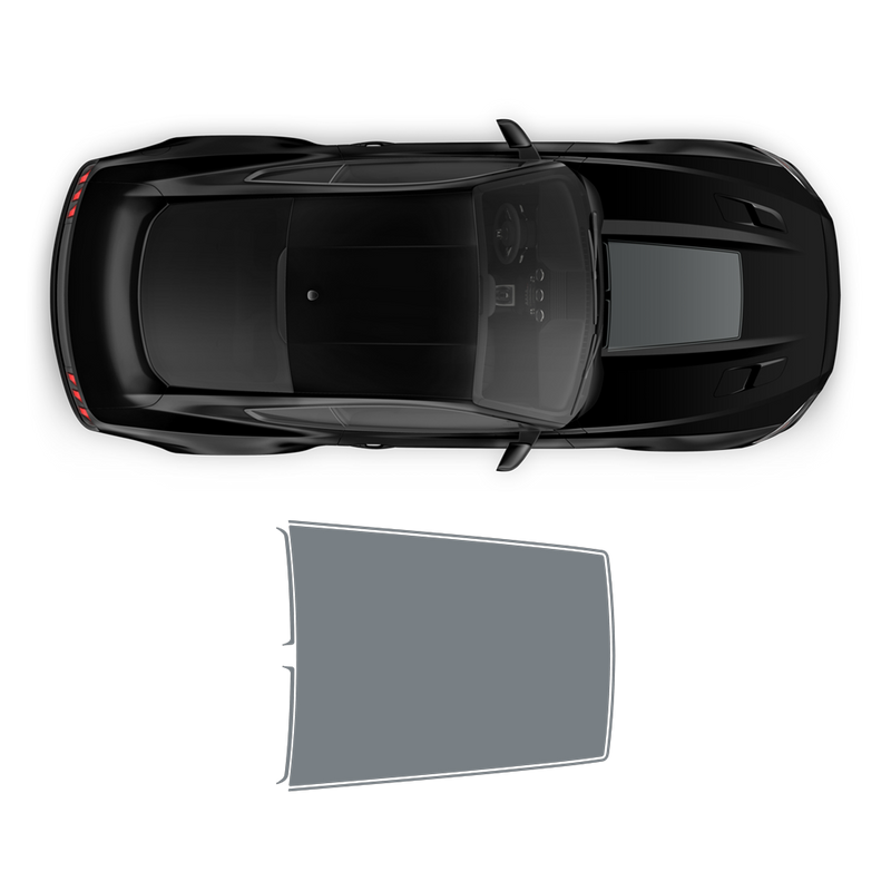 Roush Hood Scoop Decal, for Ford Mustang 2015 - 2019