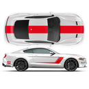 Roush Stage3 Racing Stripes Set, for Ford Mustang 2015 - 2024