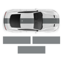 Roush Stage3 Racing Stripes Set, for Ford Mustang 2015 - 2024