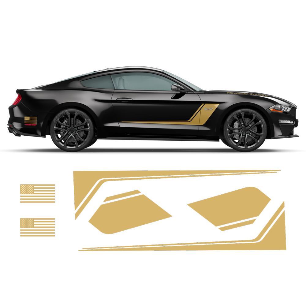 Roush Stage3 Racing Stripes Set, for Ford Mustang 2015 - 2024