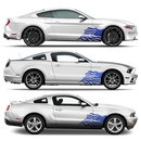 US Flag decals set, for Ford Mustang or any car body