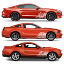 US Flag decals set, for Ford Mustang or any car body