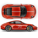 Heritage China Edition Graphic Decals Set, for Carrera / Carrera Turbo / Targa