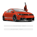 Racing Side Stripes, for HONDA CIVIC