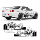 Itasha EVANGELION ASUKA Anime Style Side Graphics, for any Car Body