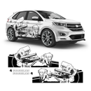 Itasha EVANGELION ASUKA Anime Style Side Graphics, for any Car Body