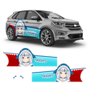 ITASHA Gawr Gura (Hololive) Anime Style Decals, for any Car Body