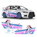 LOVE LIVE! Aqours (Kimi no Kokoro wa Kagayaiteru kai? ver.) Itasha, Anime Style Decals for any Car Body
