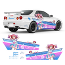 LOVE LIVE! Aqours (Kimi no Kokoro wa Kagayaiteru kai? ver.) Itasha, Anime Style Decals for any Car Body