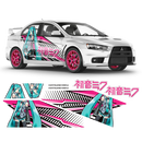 Itasha Hatsune Miku Anime Style Sides Graphics 