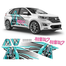 Itasha Hatsune Miku (VOCALOID) Anime Style Side Graphics, for any Car Body Decals - autodesign.shop