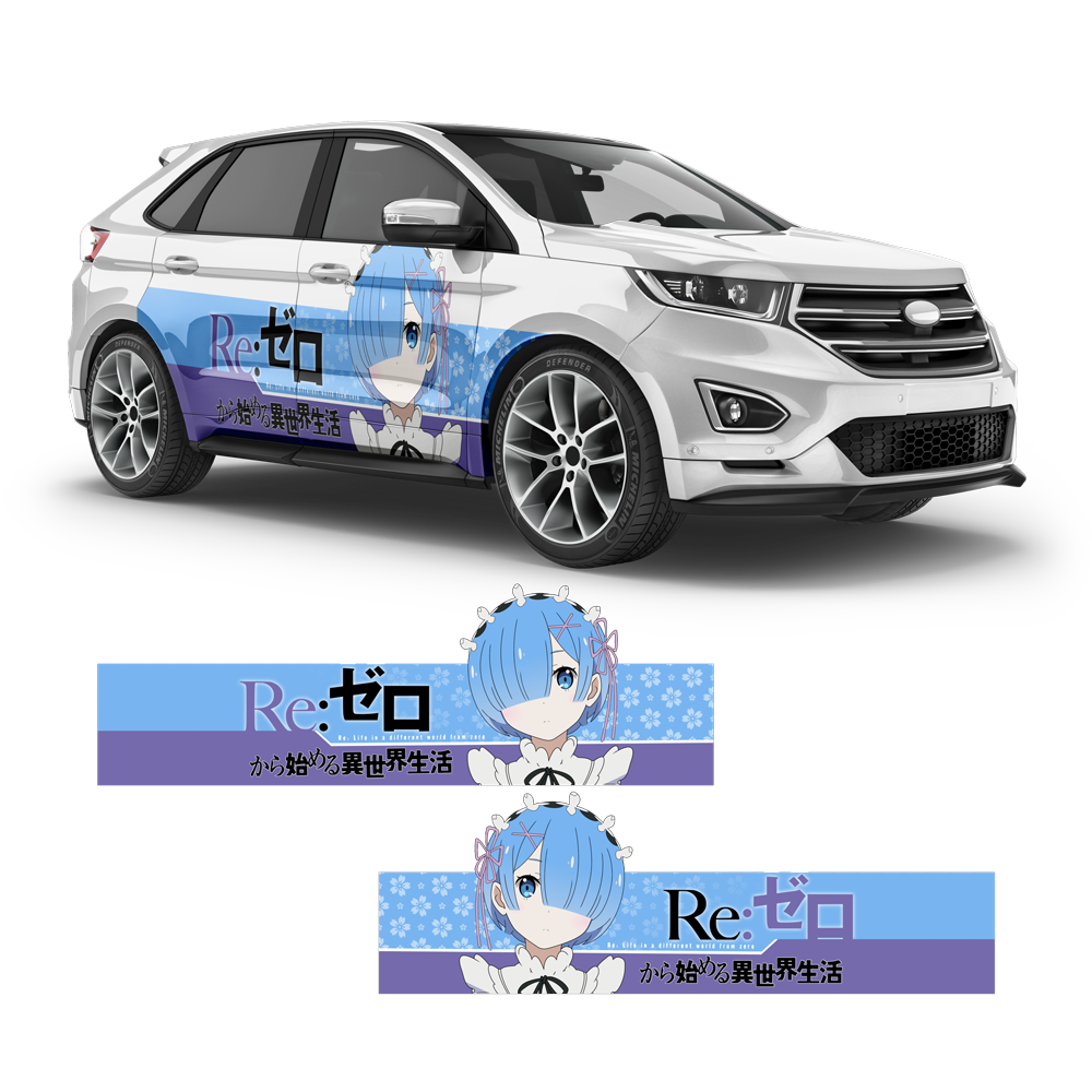 Itasha Re: Zero kara Hajimeru Isekai Seikatsu Anime Style Decals, for any  Car Body | autodesign.shop