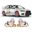 Itasha Super Sonico Anime Style Decals, for any Car Body