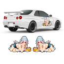 Itasha Super Sonico Anime Style Decals, for any Car Body
