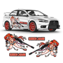 Itasha Yoko Littner (Gurren Lagann) Anime Style Side Graphics, for any Car Body Decals - autodesign.shop