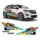 Itasha Yoko Littner (Gurren Lagann) Anime Style Side Graphics, for any Car Body Decals - autodesign.shop