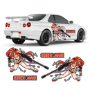 Itasha Yoko Littner (Gurren Lagann) Anime Style Side Graphics, for any Car Body Decals - autodesign.shop