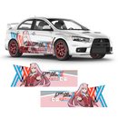 Zero Two (Darling in the FranXX) ITASHA, Anime Style Graphic Decals Set for any Car Body