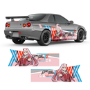Zero Two (Darling in the FranXX) ITASHA, Anime Style Graphic Decals Set for any Car Body