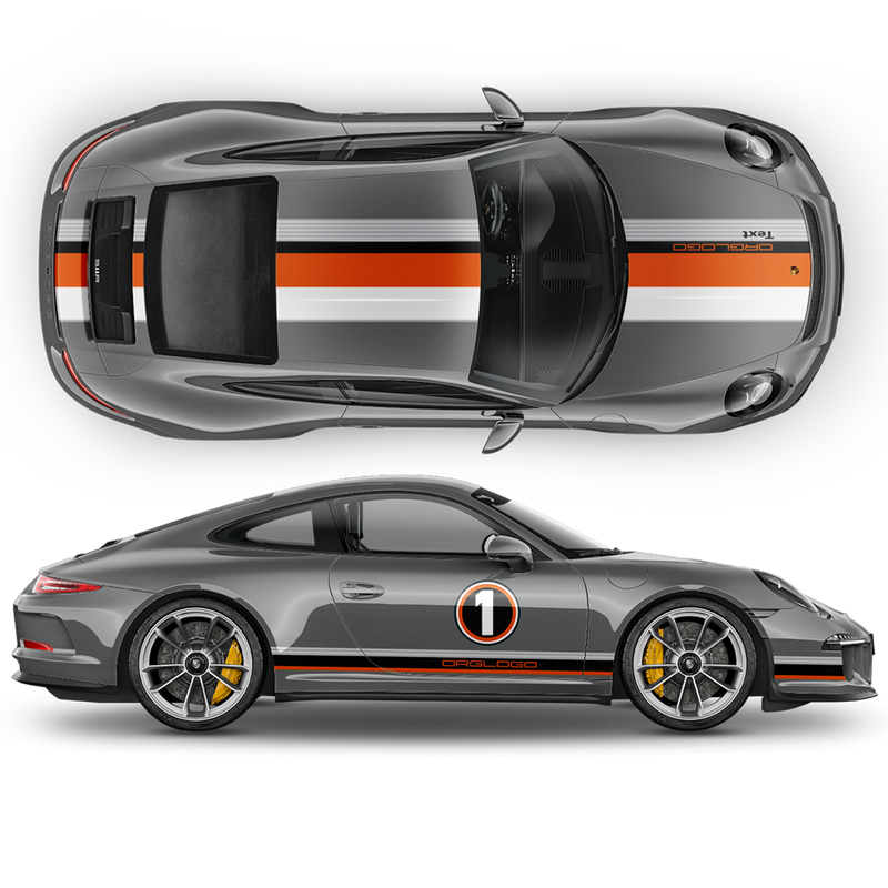 LE MANS RACING STRIPES graphic decals set, Carrera / Cayman / Boxster