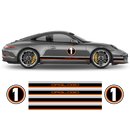 LE MANS RACING STRIPES graphic decals set, Carrera / Cayman / Boxster