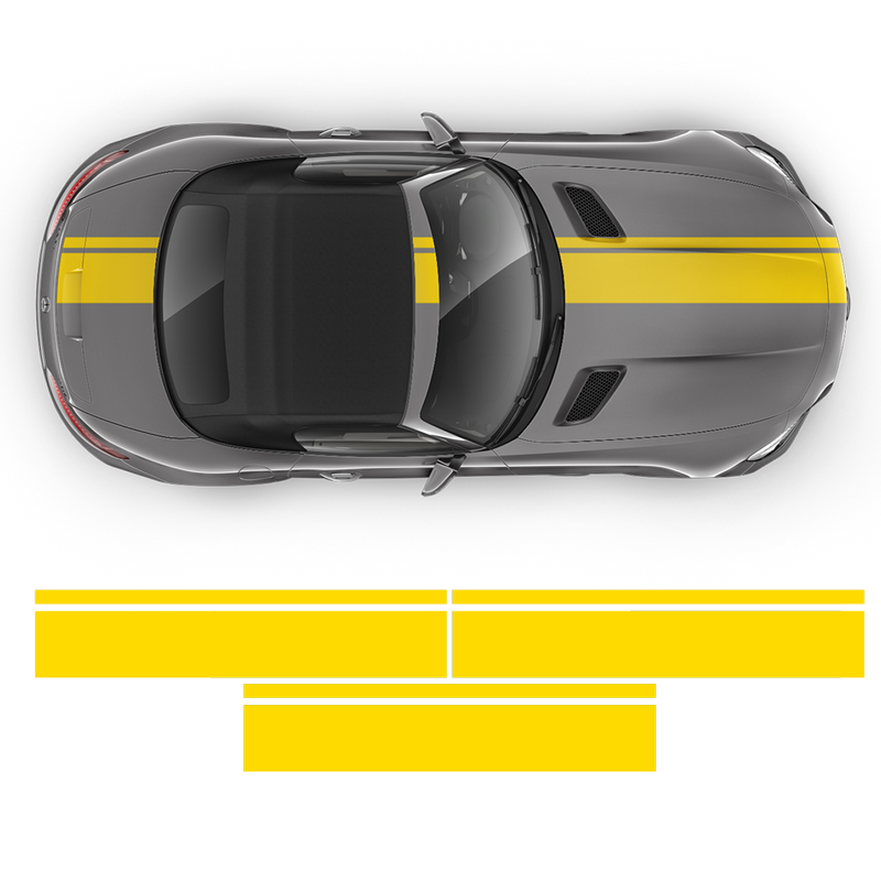 Bold Racing Stripes, MB AMG GTS yellow black